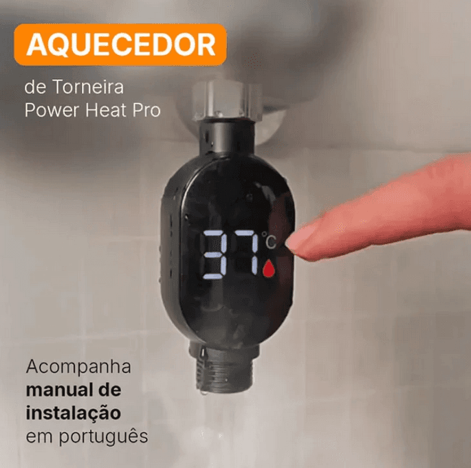 Aquecedor de Torneira Potente e Econômico - Lançamento 2025